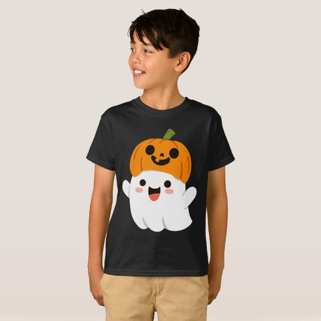 T-shirt Fantômes mignons (Devant entier)