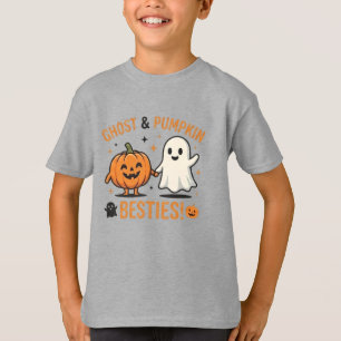 T-shirt Fantômes Mignons et Meilleurs Amis Citrouille - Am