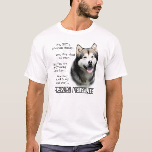T-shirt FAQ de Malamute d'Alaska