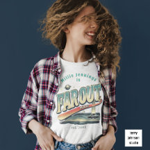 Far Out Man Retro 60's Slogan personnalisé