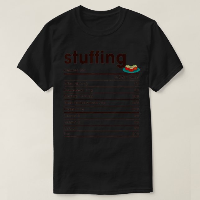 T-shirt Farce de la valeur nutritive (Design devant)