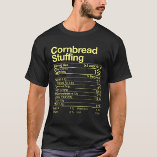 T-shirt Farce de pain de maïs Costume nutritionnel Thanksg