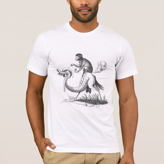 T-shirt Farce de singe sur un monstre (Devant)