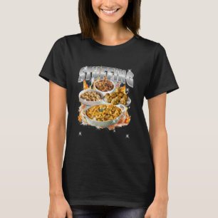T-shirt Farce de Thanksgiving Bootleg Rap Rock Vintag des