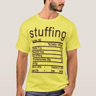 T-shirt farce Nutrition Faits Drôle Thanksgiving