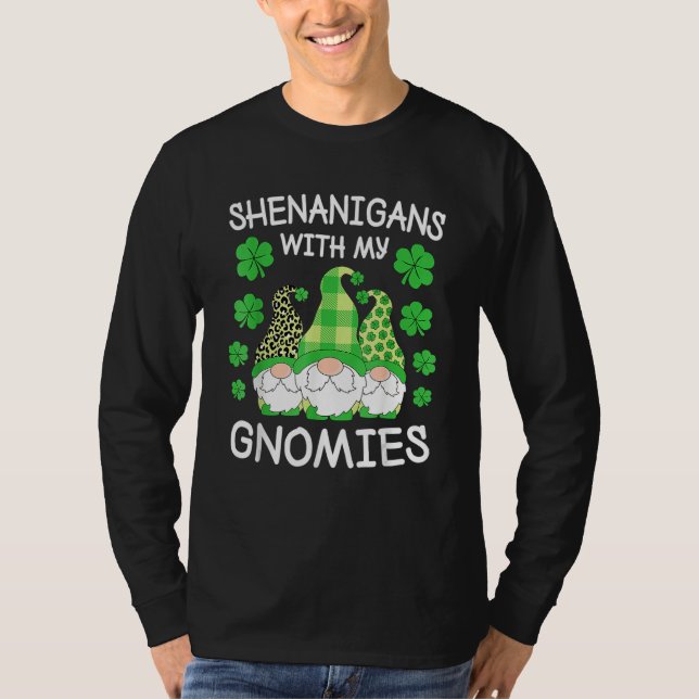 T-shirt Farces Avec Mes Gnomes Gnome de la Saint-Patrick (Devant)