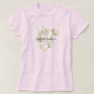 T-shirt Fard à Joues Crème Cœurs Chéri