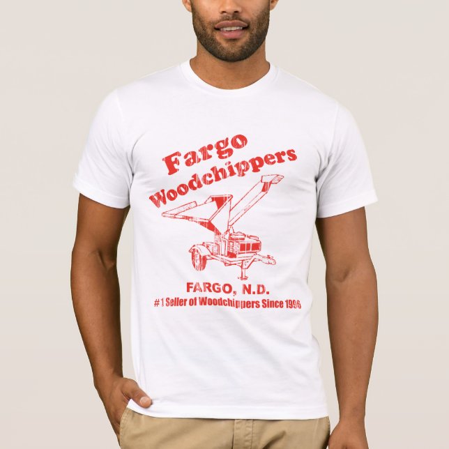 T-shirt Fargo WoodChippers affligé (Devant)