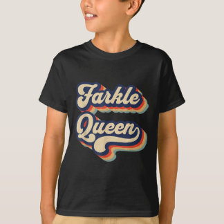 T-shirt Farkle Queen Vintage Farkle Dice Game Womens 