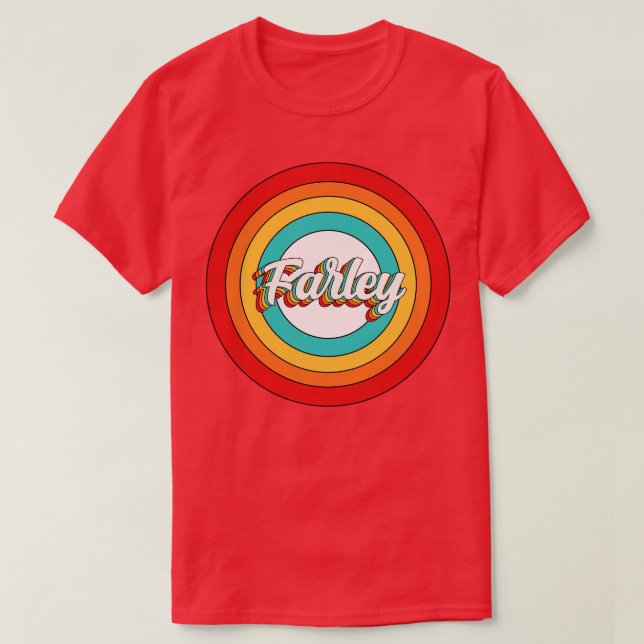 T-shirt Farley Nom Chemise Vintage Farley Circle (Design devant)