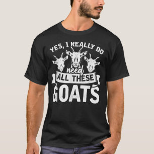 T-shirt Farm Animal Farmer Goat Lover Farming Funny Goat 