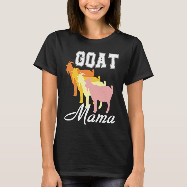 T-shirt Farm Animal Lover For Women Goat Mama Mom, Funny R (Devant)