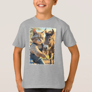 T-shirt Farm Cat avec âne !