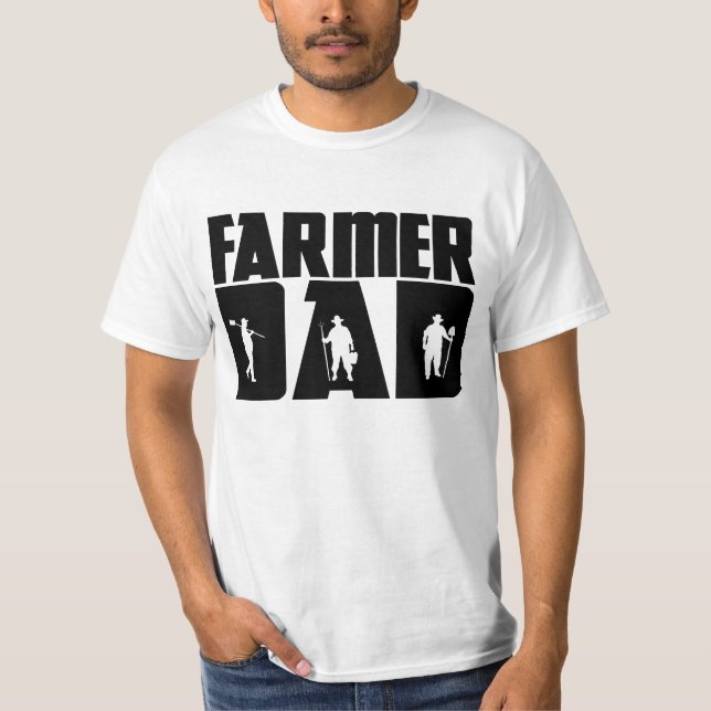 T-shirt Farmer Dad - Farming Father's Day  (Devant)