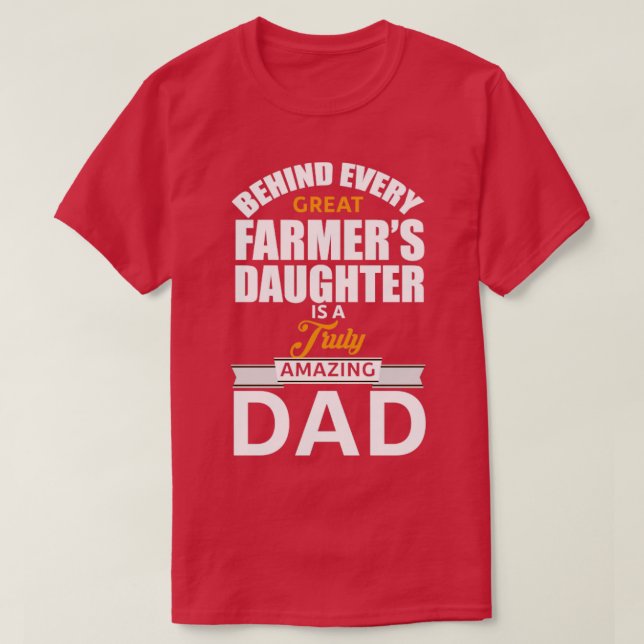 T-shirt Farmer Daughers Daddy (Design devant)