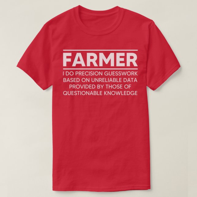 T-shirt Farmer Définition Funny Farming Don Funny Farmer  (Design devant)