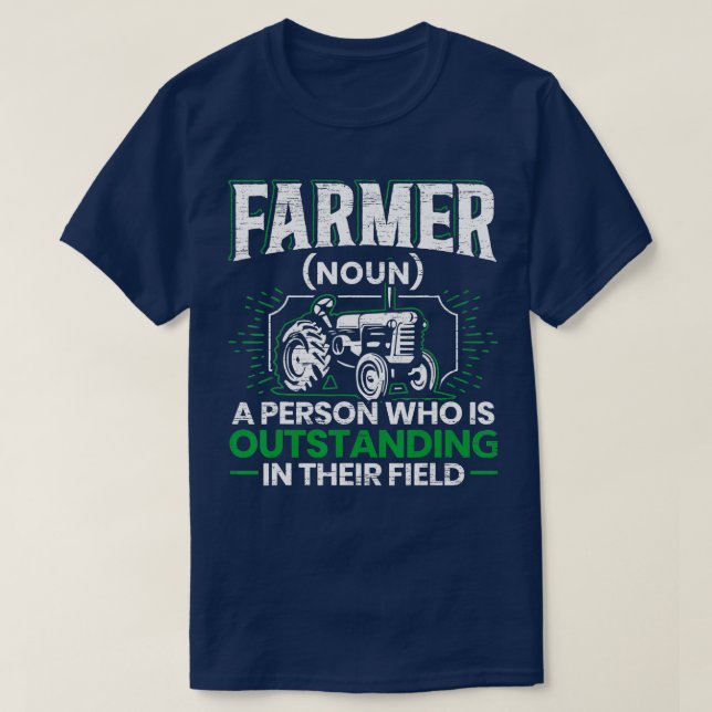 T-shirt Farmer Définition Funny Tracteur Rider Agriculture (Design devant)