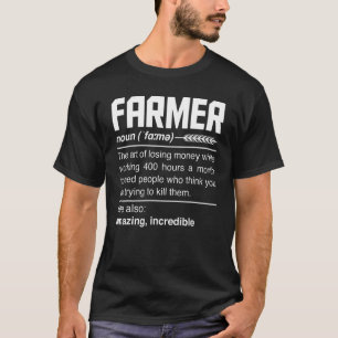 T-shirt Farmer Définition Noun Farmer Agriculteur Agricole