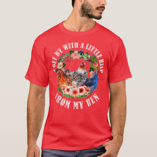 T-shirt Farmer Drôle Je Passe Avec Un Peu D'Aide De Mon H