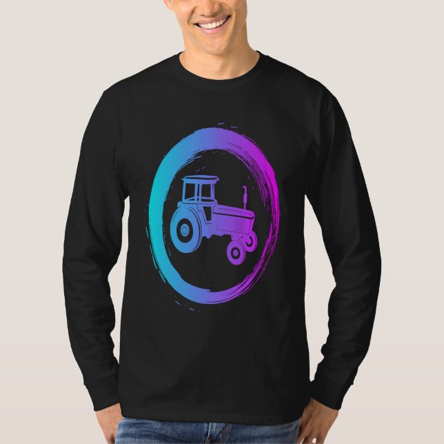 T-shirt Farmer farm agricultural tractor  1 (Devant)