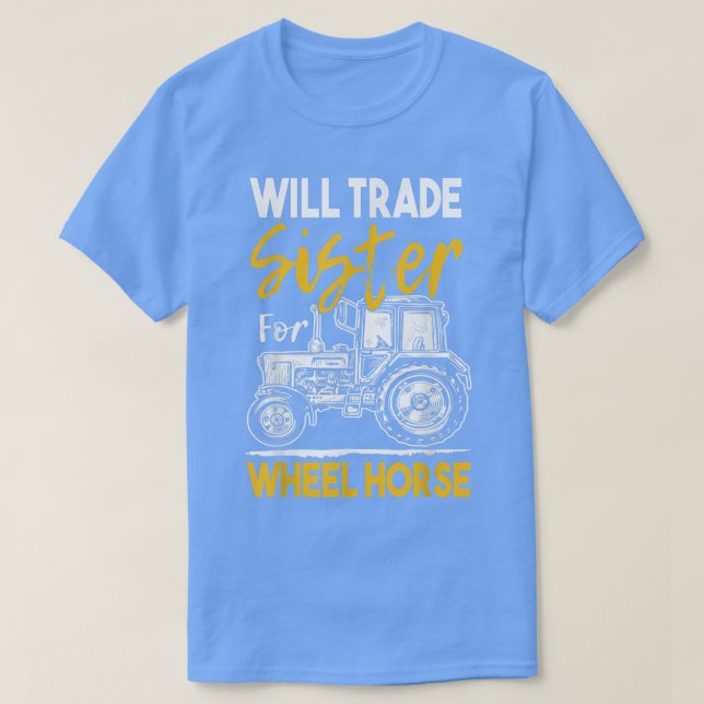 T-shirt Farmer Farming Tractor Gift  (Design devant)