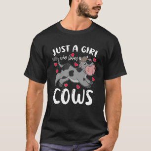 T-shirt Farmer Femme Agricole Animal Juste Une Fille Qui A