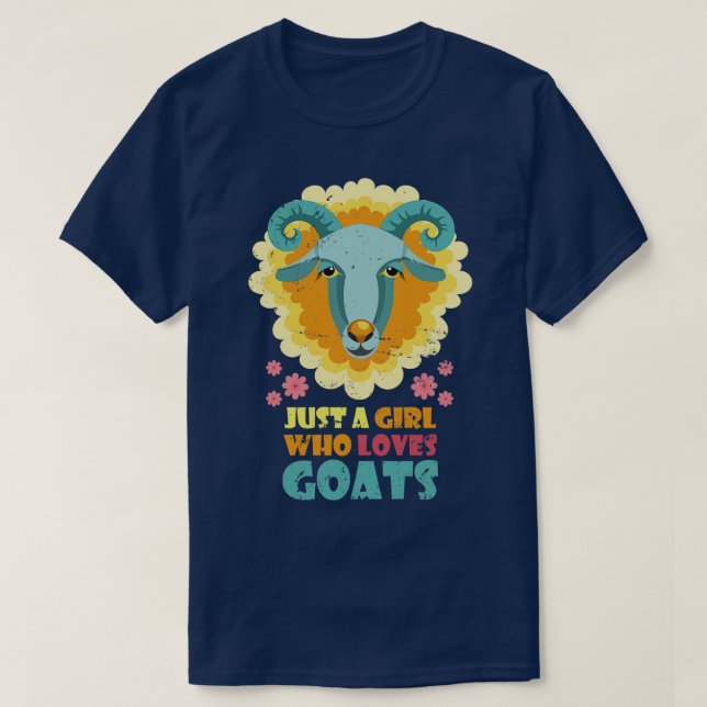 T-shirt Farmer Girl Gift Chèvre (Design devant)