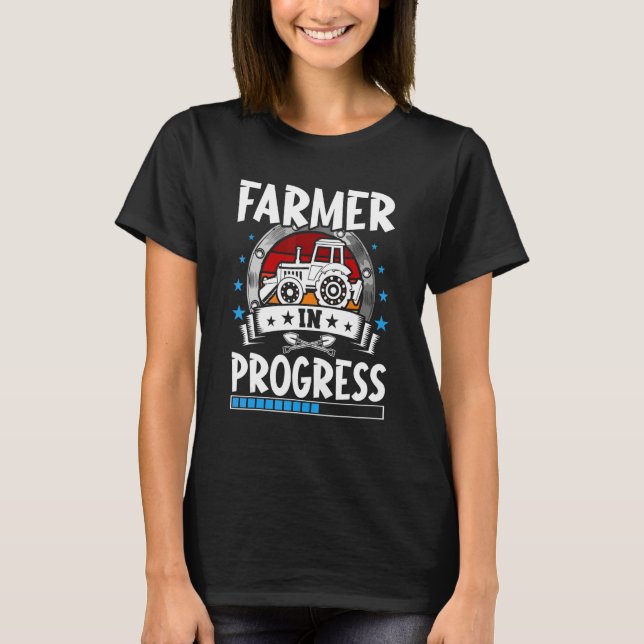 T-shirt Farmer In Progress Trainee Student (Devant)