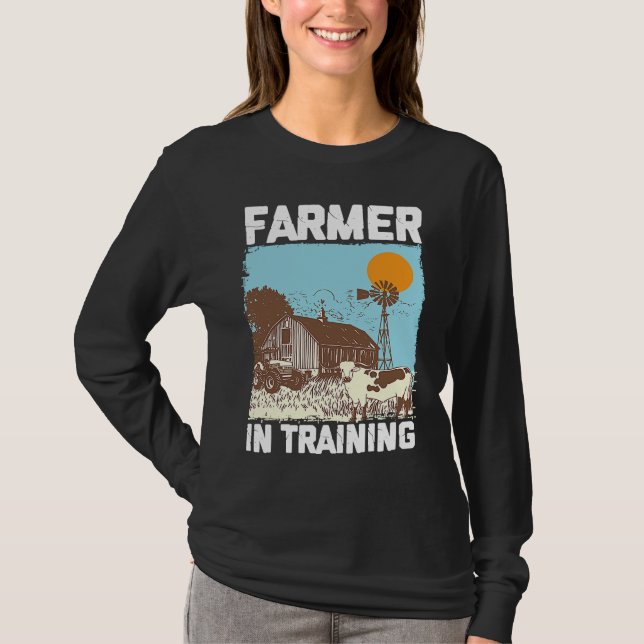 T-shirt Farmer In Training I Agriculture Farming (Devant)