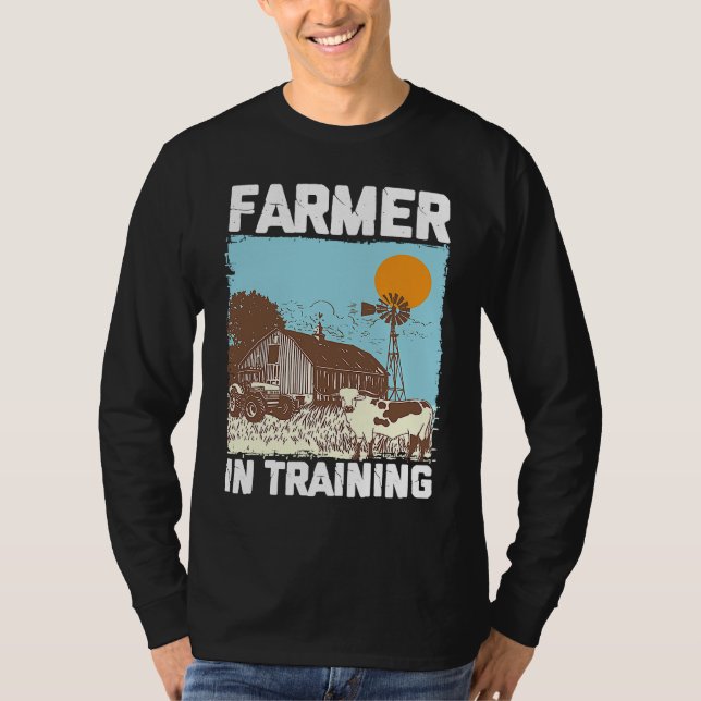 T-shirt Farmer In Training I Agriculture Farming (Devant)