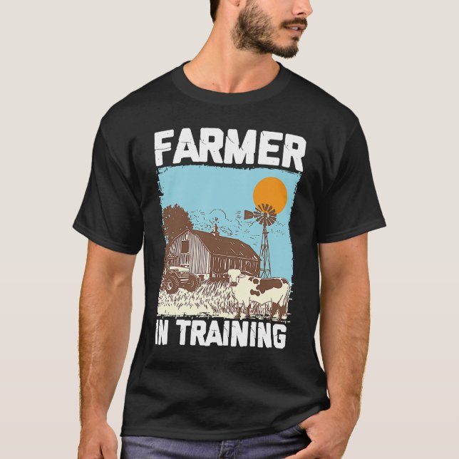 T-shirt Farmer In Training I Agriculture Farming (Devant)