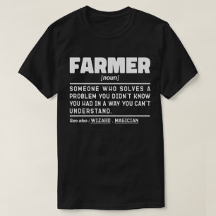T-shirt Farmer Noun Définition Cool Agriculture Louveur à 
