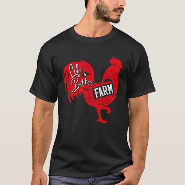 T-shirt Farmer  On The Farm  Rooster (Devant)