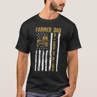 T-shirt Farmer Papa Comme Un Père Normal Seulement Glacièr