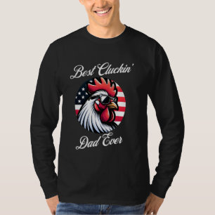 T-shirt Farmer Poulet Papa Rooster Papa Papa Daddy Daddy D