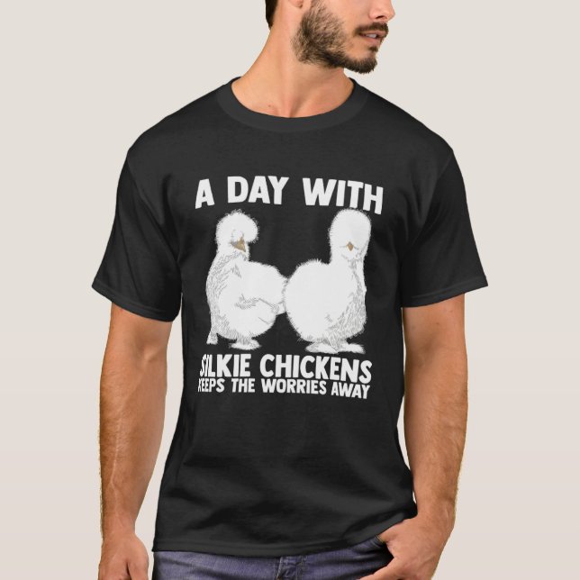 T-shirt Farmer Silkie Chicken Mama Silky Chicken Farmer (Devant)