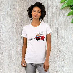T-Shirt Farmer Sur Un Tracteur