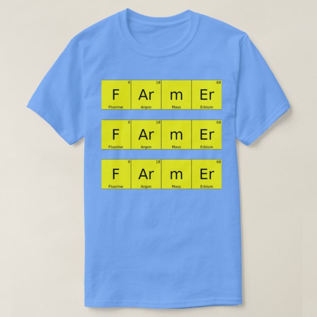 T-shirt Farmer Tableau Périodique Drôle Farmer Cadeau Parf (Design devant)