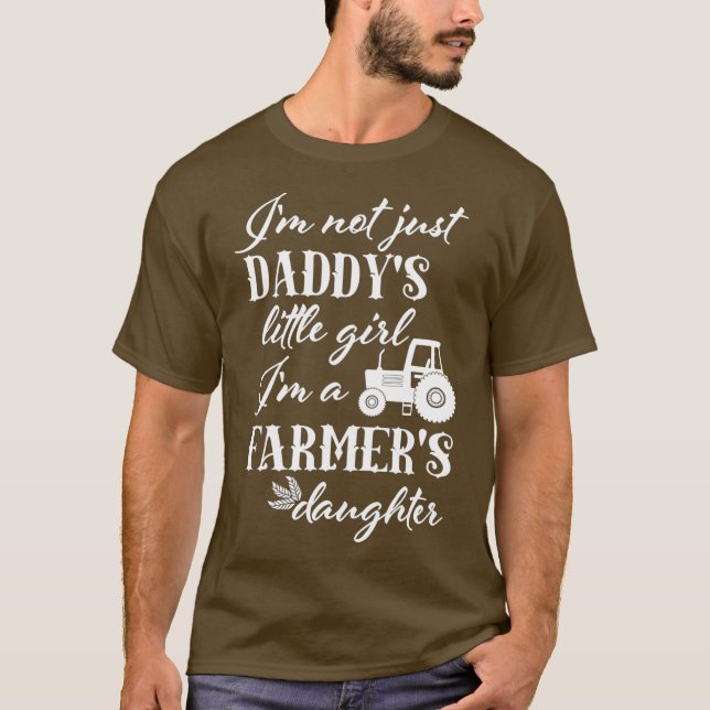 T-shirt Farmers Fille T Chemise Daddys Petite Fille (Devant)