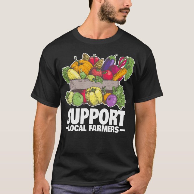 T-shirt Farmers Market Vegetables Produire des chemises (Devant)