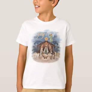 T-shirt Farmhouse rustique Noël Joie Nativité