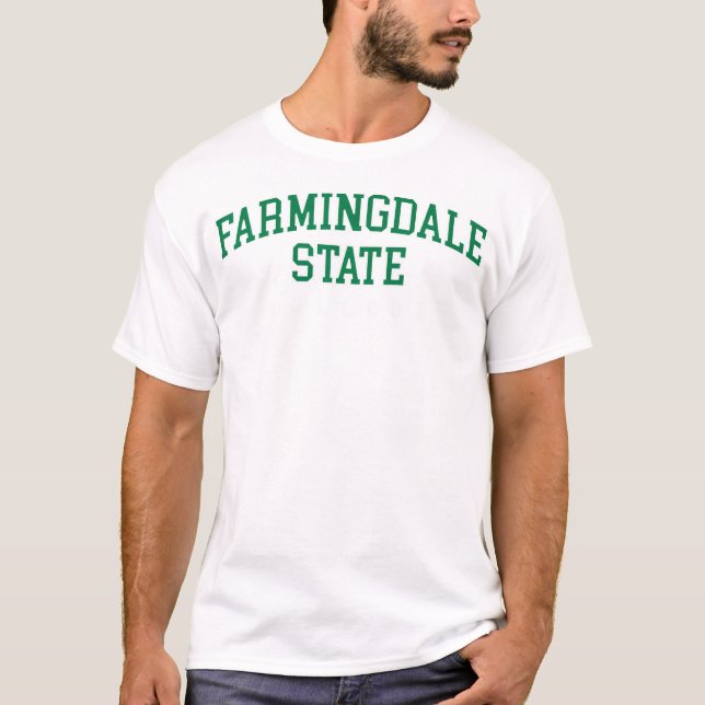 T-shirt Farmingdale State College Rétro Hommes femmes (Devant)