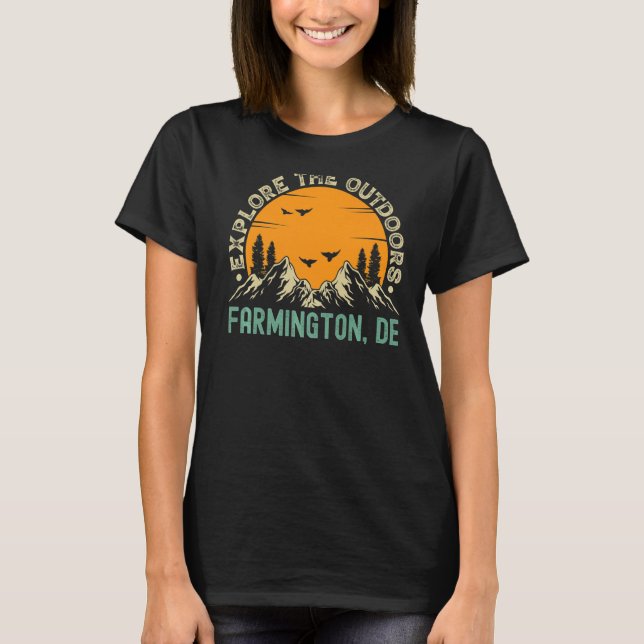 T-shirt Farmington, Delaware - Explorez Le Premiu Extérieu (Devant)