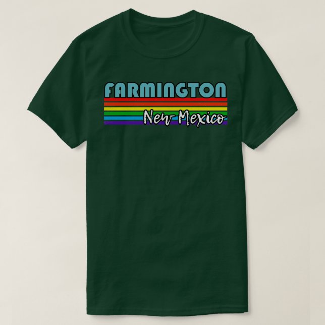 T-shirt Farmington New Mexico Pride Farmington LGBT Cadeau (Design devant)