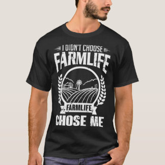 T-shirt Farmlife m'a choisi blanc