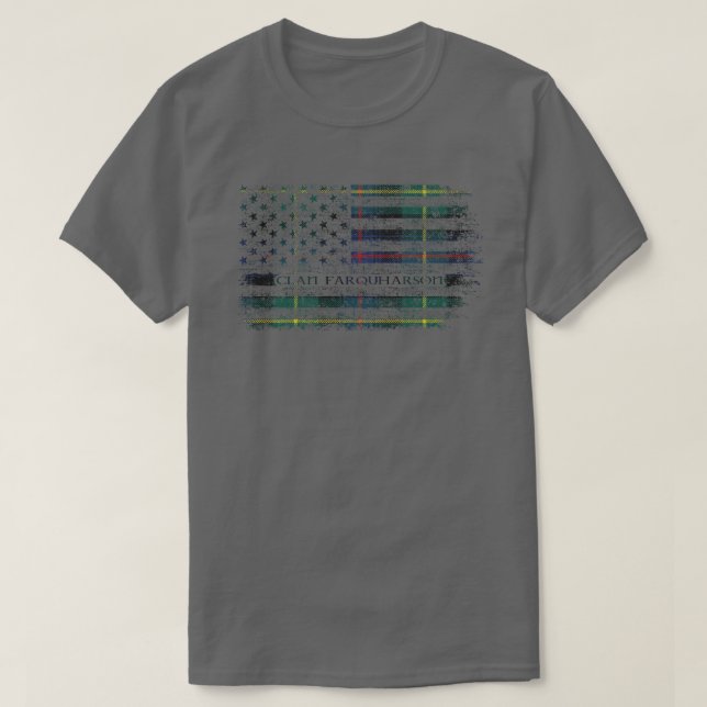 T-shirt Farquharson Clans Originaux Tartan Scottish US fl (Design devant)