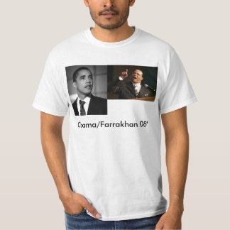 T-shirt Farrakan, Obama, Obama/Farrakhan 08'