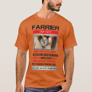 T-shirt Farrier génial qui fait Precision Guesswork T
