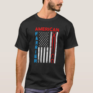T-shirt Farrier Horseshoe Hoof Trimming Equine Shoe _4