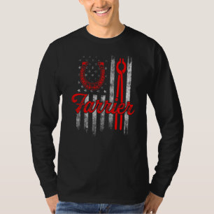 T-shirt Farrier Horseshoe Hoof Trimming Equine Shoe _8